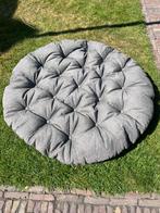 Groot rond kussen grijs 130 cm doorsnee, Tuin en Terras, Ophalen, Gebruikt