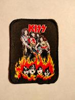 Kiss lick it Up tour vintage glam rock muziek embleem patch, Ophalen of Verzenden, Zo goed als nieuw, Kleding