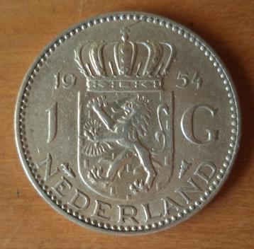 1954 zilveren gulden Nederland beschikbaar voor biedingen