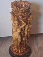 Steen uitgesneden bloemen vaas, Ophalen of Verzenden