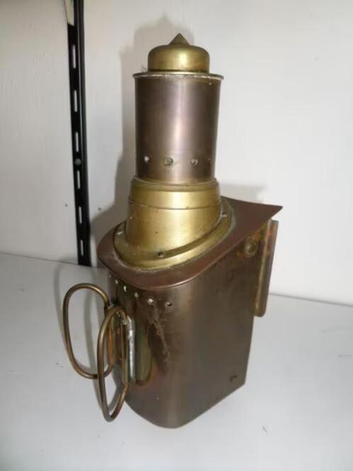 Olielamp - Stormlantaarn - Schitterende stijl - Werkende!, Antiek en Kunst, Curiosa en Brocante, Ophalen