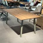 Deens eiken tafelbladen met poot Merk Bert Plantagie, Ophalen, Eikenhout, 50 tot 100 cm, Vijf personen of meer