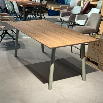 Deens eiken tafelbladen met poot Merk Bert Plantagie  beschikbaar voor biedingen