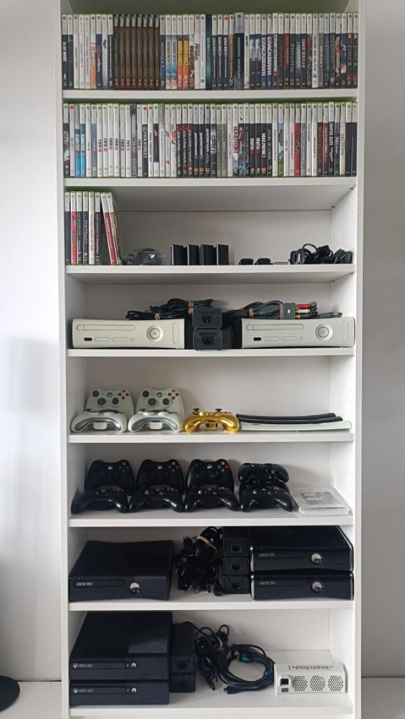 Xbox 360 collectie 110 games, consoles, controllers etc., Spelcomputers en Games, Spelcomputers | Xbox 360, Refurbished, 250 GB