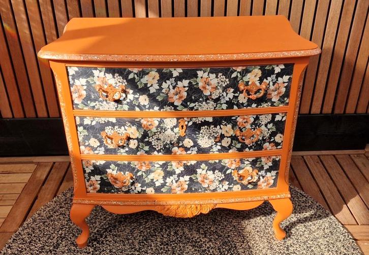 Buikkastje ladekastje gerestyled, Huis en Inrichting, Kasten | Ladekasten, Zo goed als nieuw, Minder dan 100 cm, 50 tot 100 cm