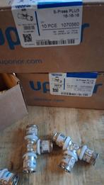 Uponor s-press plus perskoppelling16-16-16mm €50,- per doos, Doe-het-zelf en Verbouw, Verwarming en Radiatoren, Minder dan 30 cm