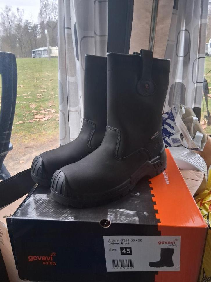 Gevavi Safety Werklaarzen Maat 45 - Nieuw!, Tuin en Terras, Werkkleding, Nieuw, Heren, Laarzen, Ophalen of Verzenden