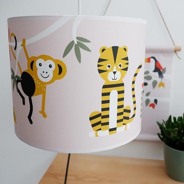 Hanglamp Kinderlamp Lamp Jungle Oerwoud Roze ANNIdesign, Info@annidesign.nl, Nieuw, Ophalen of Verzenden, Hans Andreussingel 15 2652 GA Berkel en Rodenrijs