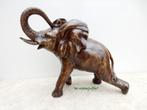 001* Bronzen olifant Afrika (Boven €75 geen verzendkosten), Nieuw, Overige materialen, Ophalen of Verzenden, Dierenbeeld