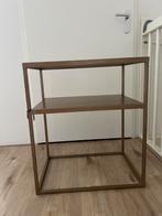 Bijzettafel Riverdale Goud, Ophalen, 50 tot 100 cm, Rond, Nieuw