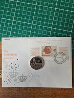 Koninklijke Geboorte Amalia Postzegel & Munt, Postzegels en Munten, Penningen en Medailles, Ophalen of Verzenden, Overige materialen