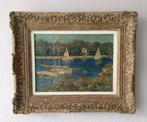 Schilderij REPRO Claude Monet Le Basin d'Argenteuil, Ophalen of Verzenden