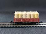 Roco 25022 - open bakwagen O met mijnhout (14459), Hobby en Vrije tijd, Modeltreinen | N-Spoor, Gebruikt, Gelijkstroom, Wagon