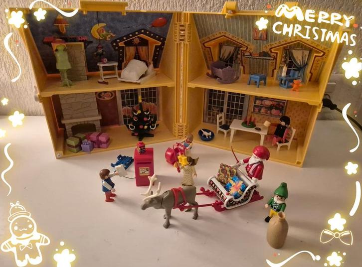 Playmobil kersthuis, Kinderen en Baby's, Speelgoed | Playmobil, Zo goed als nieuw, Ophalen of Verzenden