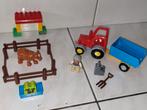 Duplo tractor met aanhanger en koe, Gebruikt, Ophalen of Verzenden, Duplo, Duplo