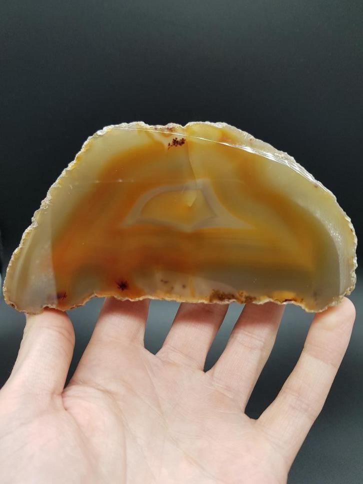 Agaatschijf €7,-, Verzamelen, Mineralen en Fossielen, Mineraal, Ophalen of Verzenden