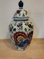 Handgeschilderde aardewerken vaas Delfts, Antiek en Kunst, Ophalen