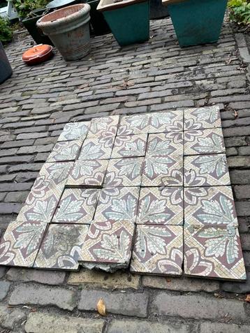 Cementtegels  antiek 1 m2 uit huis Brussel beschikbaar voor biedingen
