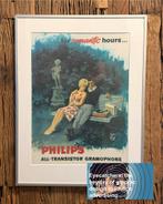 Philips Transistor Gramophone Jan Wigje 1965 Poster, Ophalen of Verzenden