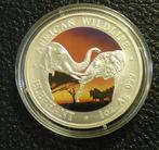 1 oz zilveren Coloured Elephant - 2002, Postzegels en Munten, Edelmetalen en Baren, Ophalen of Verzenden, Zilver