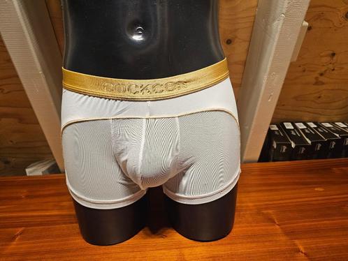 Sensuele semi-doorschijnende boxer M wit, Kleding | Heren, Ondergoed, Boxer, Wit, Ophalen of Verzenden