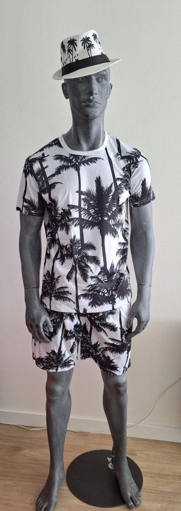 Tropische outfit met palmbomen., Kleding | Heren, Heren-kledingpakketten, Nieuw, Maat 48/50 (M), Ophalen of Verzenden