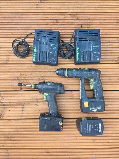 Festo Accutol Set - Twee stuks!, Doe-het-zelf en Verbouw, Gereedschap | Boormachines, Gebruikt, Boor- en Schroefmachine, Minder dan 400 watt