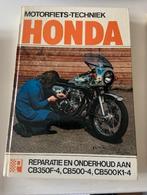 werkplaatshandboek HONDA CB350F en CB500F en K; 17,95 Euro, Motoren, Handleidingen en Instructieboekjes, Honda