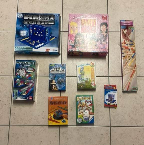 Verschillende leuke gezelschapsspelletjes (zie beschrijving), Hobby en Vrije tijd, Gezelschapsspellen | Overige, Zo goed als nieuw