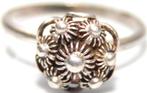 Prachtige Ranke Zilveren Zeeuwse Knop Ring, Verzenden, Zilver, Ring