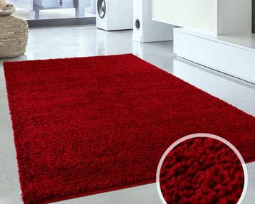 nieuw groot rood hoogpolig kleed Life Shaggy 200x290 decotex beschikbaar voor biedingen