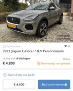 Jaguar E-Pace PHEV 2021 – Veiling Troostwijk – NL kenteken, Automaat, USB, 300 pk, Hybride Elektrisch/Benzine