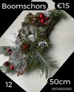 Mooie kerst/grafstukken op boomschors €15, Diversen, Kerst, Ophalen of Verzenden, Zo goed als nieuw