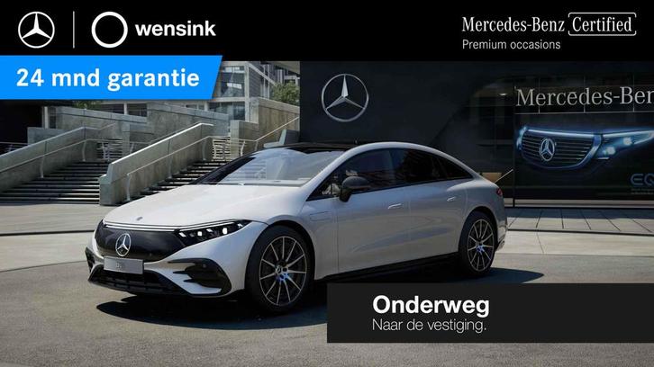 Mercedes-Benz EQS 450+ AMG Line 108 kWh | Night | Panoramada, Auto's, Mercedes-Benz, Bedrijf, Te koop, EQS, 360° camera, ABS, Adaptive Cruise Control
