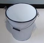 Emaille witte 10 liter emmer, Ophalen of Verzenden