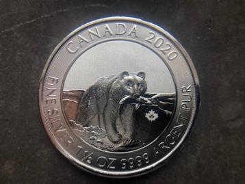 2020 Canada - Kemrode Spirit Bear - 1,5 oz silver beschikbaar voor biedingen