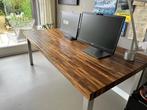 Design donker eiken tafel/bureau 2 meter*1meter, Huis en Inrichting, Tafels | Eettafels, Ophalen, 100 tot 150 cm, Design, Eikenhout