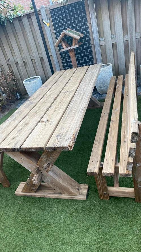 Picknick tafel / tuin tafel., Tuin en Terras, Picknicktafels, Gebruikt, Rechthoekig, Hout, Ophalen