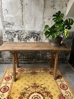 Vintage tafel / sidetable, Ophalen of Verzenden, Gebruikt, 25 tot 50 cm, Rechthoekig