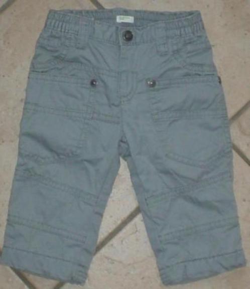 Heerlijk gevoerd Benetton broekje grijs ZGAN, Kinderen en Baby's, Babykleding | Maat 62, Zo goed als nieuw, Jongetje, Broekje