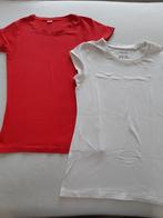 2 uni t-shirtjes, mt. 134/140, Kinderen en Baby's, Kinderkleding | Maat 134, Meisje, Ophalen of Verzenden, Zo goed als nieuw, Y.F.K.