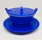 Keramieken suikerpot & schotel Koninklijk Goedewaagen Gouda., Ophalen of Verzenden