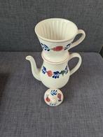 Boerenbont Koffiekan type Zeeland en koffiefilter. Aan de ra, Antiek en Kunst, Antiek | Servies los, Ophalen