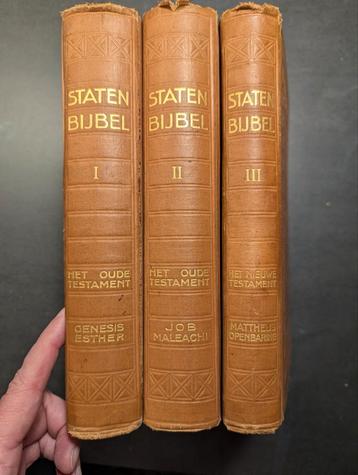 Statenbijbel 3 Delen beschikbaar voor biedingen