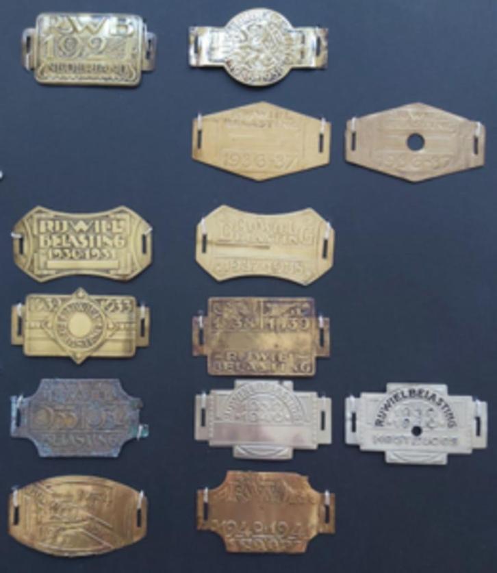 Belasting plaatjes fiets, Fietsen en Brommers, Fietsaccessoires | Fietsmanden, Gebruikt, Overige typen, Ophalen of Verzenden