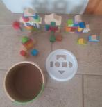 Mini matters toys houten blokken ton met 76 blokken, Ophalen of Verzenden, Zo goed als nieuw