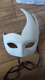 Wit masker Venetiaans, Ophalen of Verzenden, Zo goed als nieuw, Halloween of Griezel