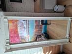 Wit houten spiegel, Ophalen, Gebruikt, 125 cm of meer, Minder dan 100 cm
