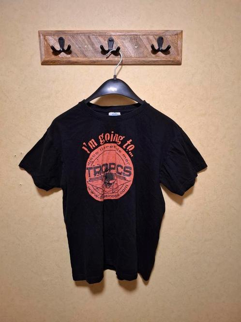 Vintage 90s Tropics Disco Lloret De Mar, Kleding | Heren, T-shirts, Gedragen, Maat 48/50 (M), Zwart, Ophalen of Verzenden
