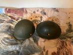 2 belgische helmen, Ophalen of Verzenden, Landmacht, Overige gebieden, Helm of Baret